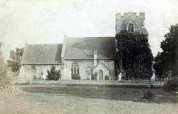 The church from the north about 1880
